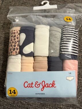 Cat & Jack Girls Hipster Underwear Pack - Mixed Colors (10-Pack) size 14